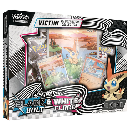 Black Bolt et White Flare Collection Illustration Victini d'Unys