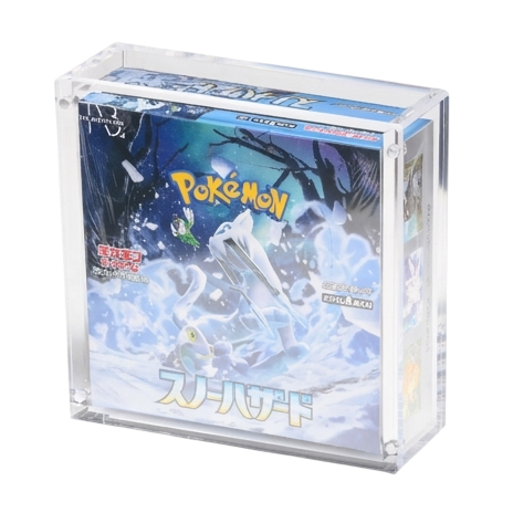 Boîte acrylique magnétique pour Booster Box Pokémon japonaise standard | The Acrylic Box