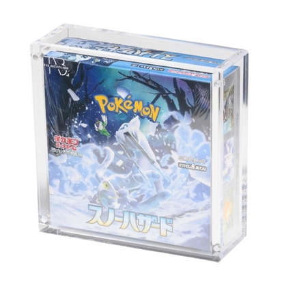 Boîte acrylique magnétique pour Booster Box Pokémon japonaise standard | The Acrylic Box