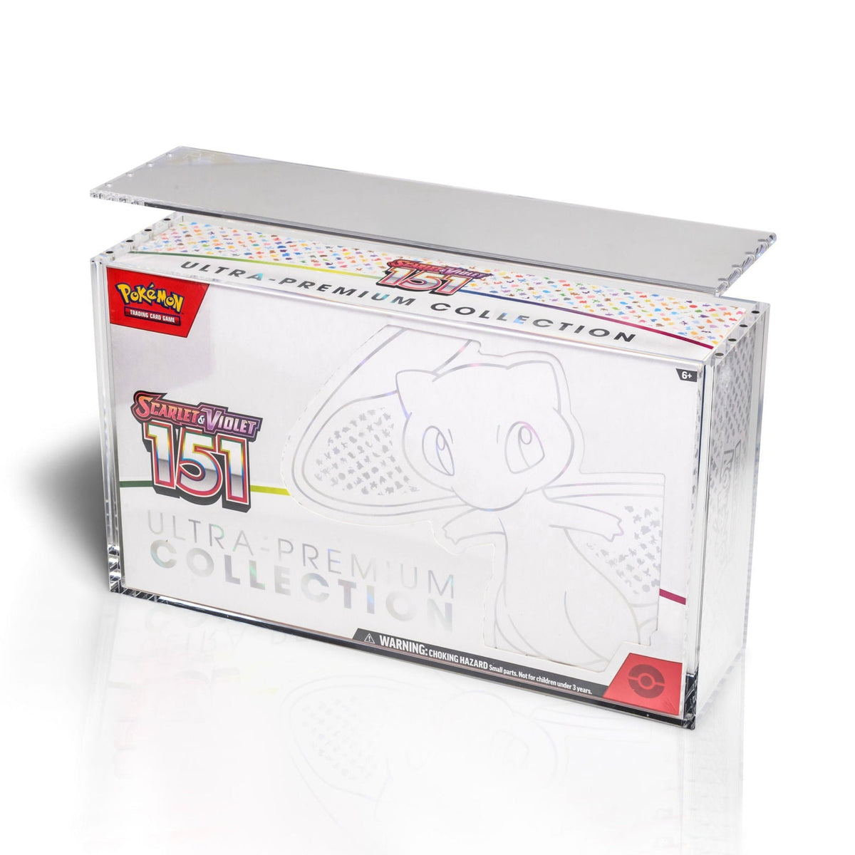 Boîte acrylique magnétique pour Ultra Premium 151, Mega Charizard et Terapagos | The Acrylic Box