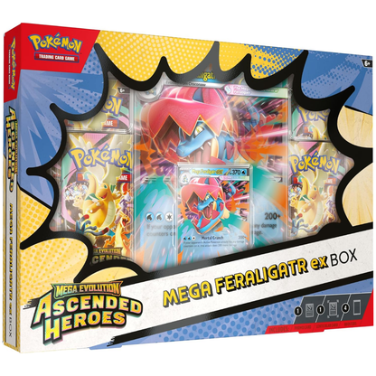Ascended Heroes : Coffret Mega Meganium / Emboar / Feraligatr ex