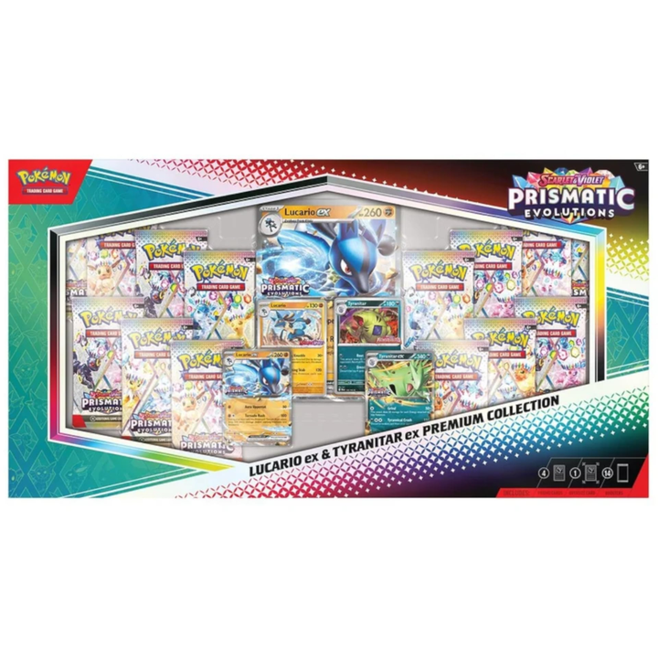 Prismatic Evolutions : Collection Premium Lucario ex et Tyranitar ex