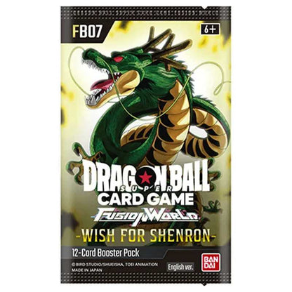 Booster FB07 | Wish for Shenron | Fusion World | DRAGON BALL | Anglais