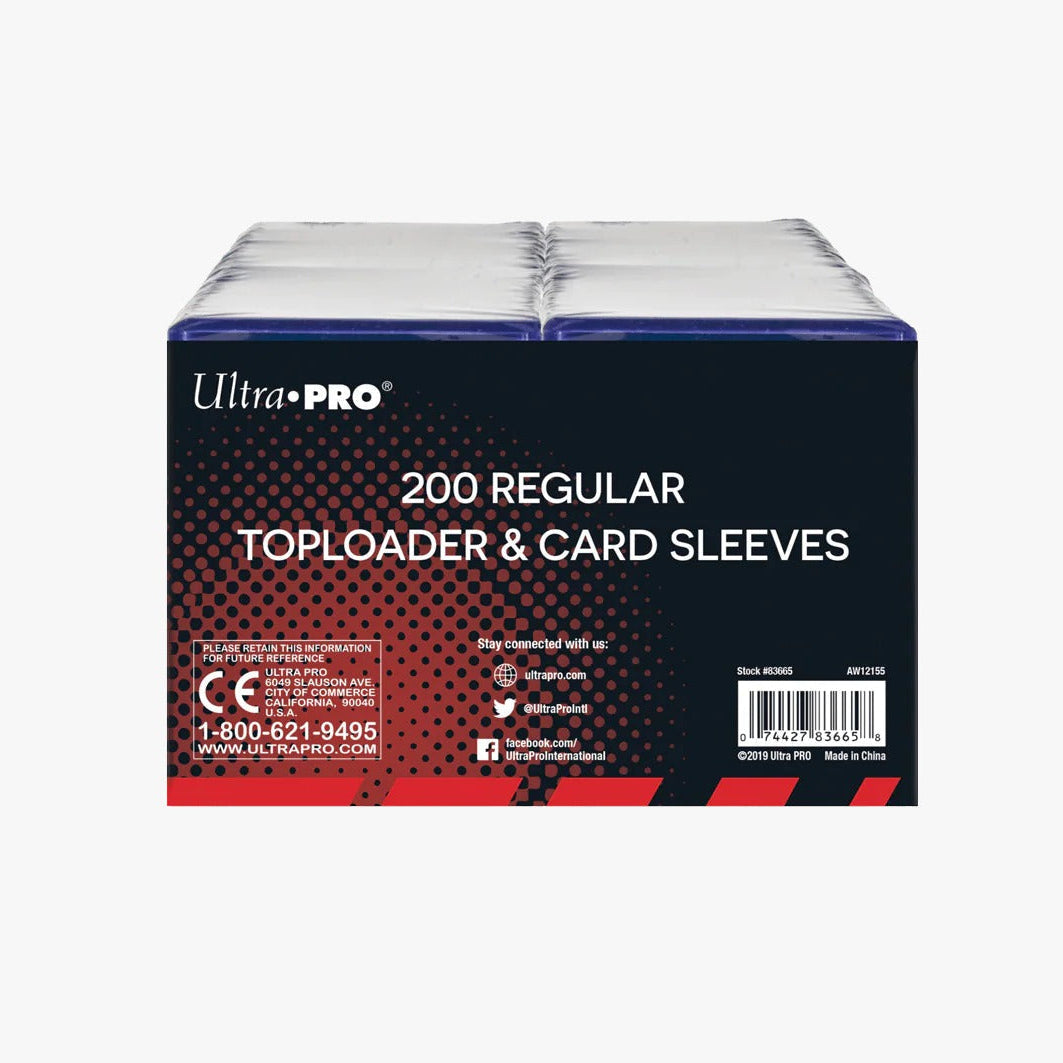 Toploader Regular [Pack 200 + 200 protège-cartes] | Ultra Pro | Pack économique