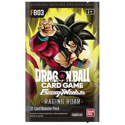 Booster FB03 | Raging Roar | Fusion World | DRAGON BALL | Anglais